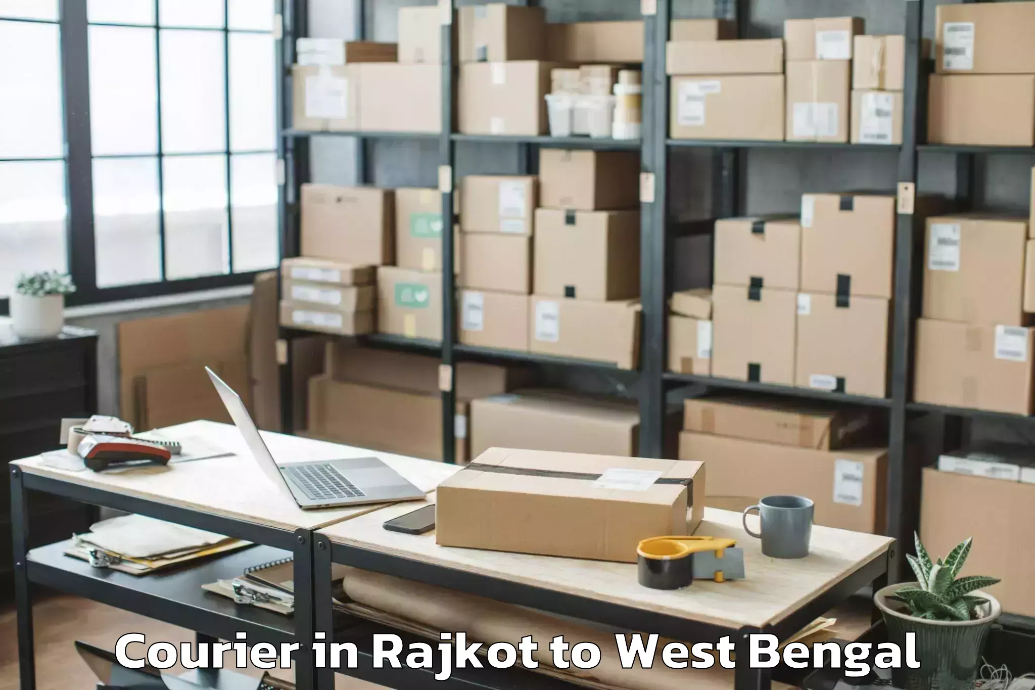 Book Rajkot to Mirzapur Bardhaman Courier Online